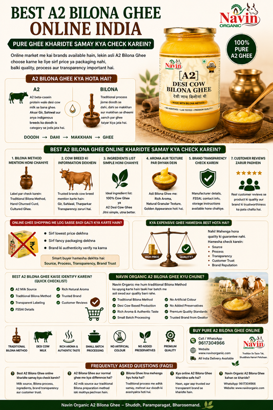 Best A2 Bilona Ghee Online India – Pure Ghee Kharidte Samay Kya Check Karein?