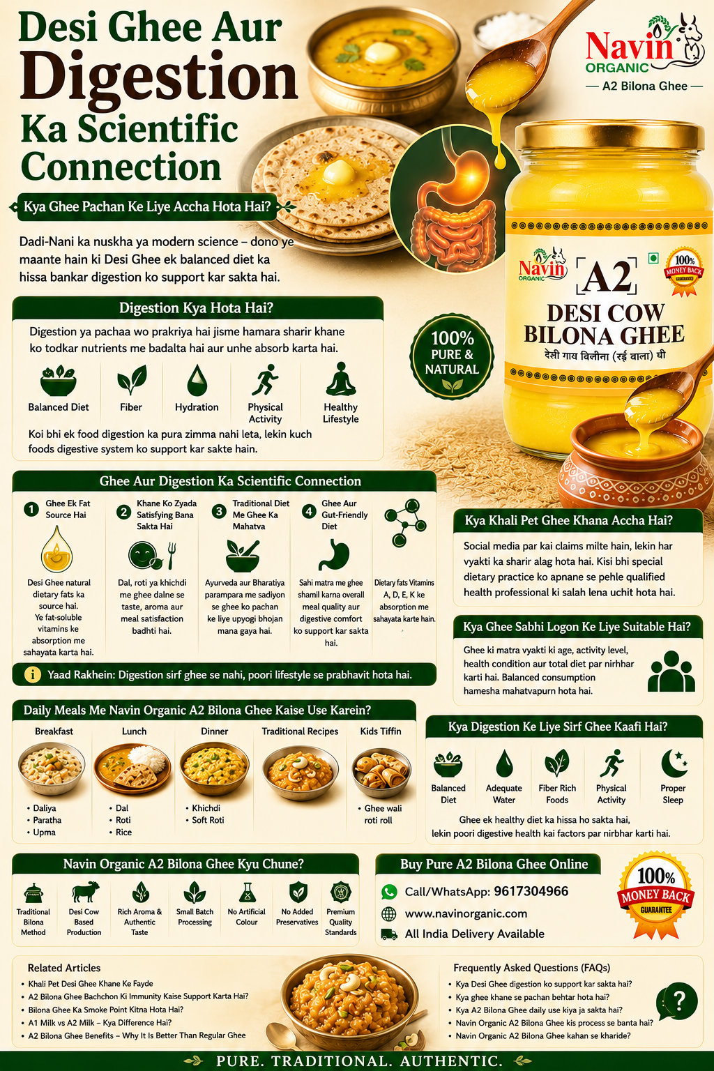 Desi Ghee Aur Digestion Ka Scientific Connection | Complete Guide