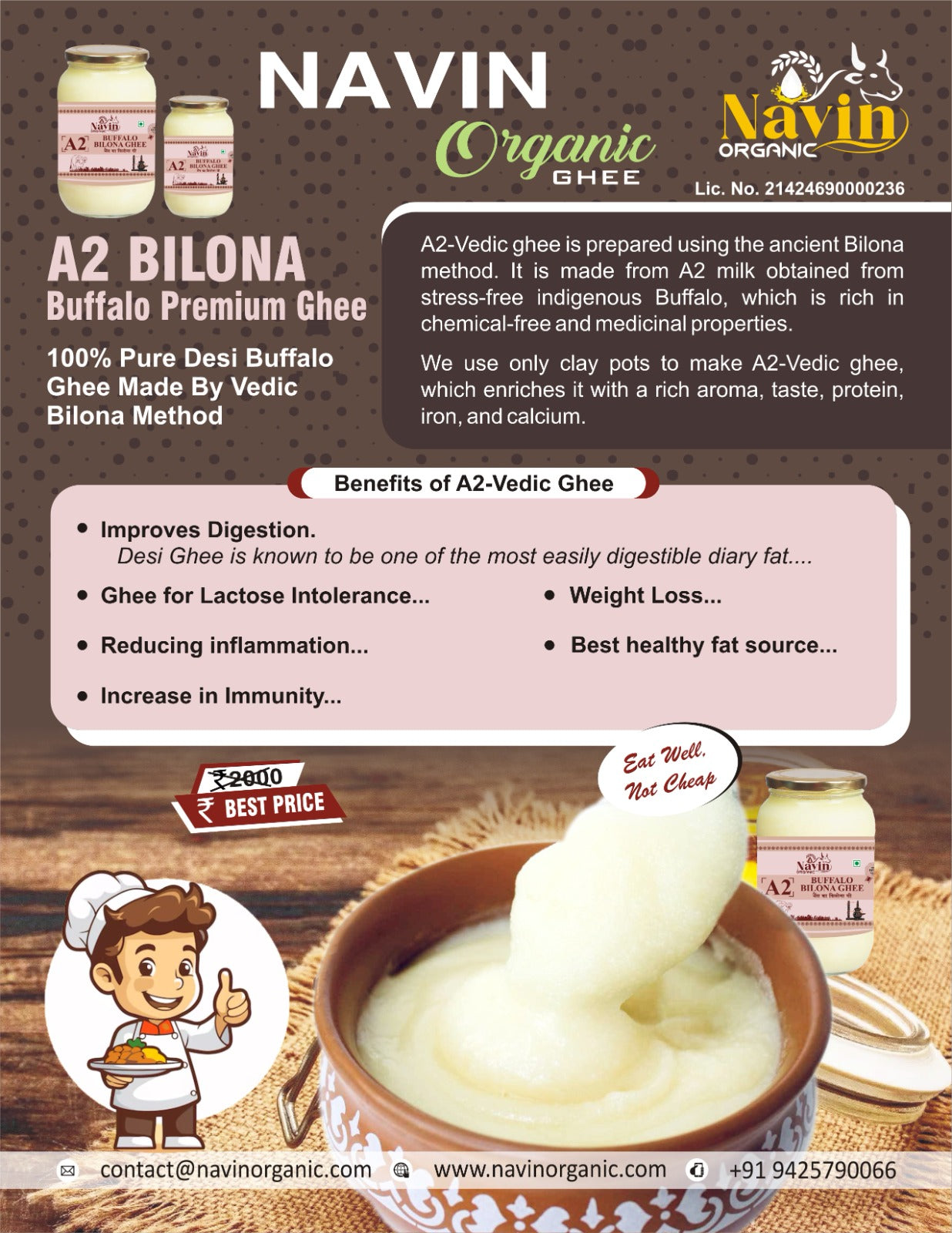 A2 Buffalo Bilona Ghee (50g)