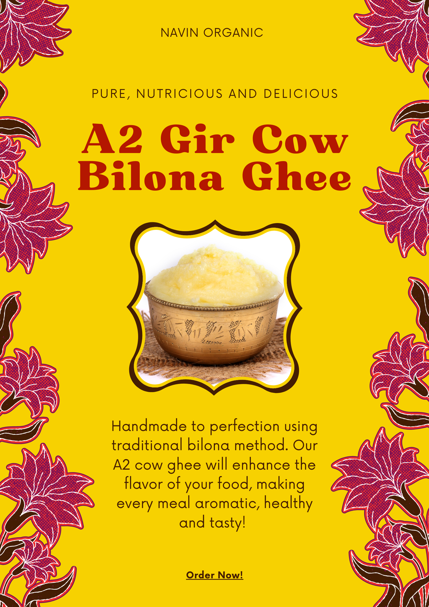 A2 Gir Cow's Bilona Ghee (500g)