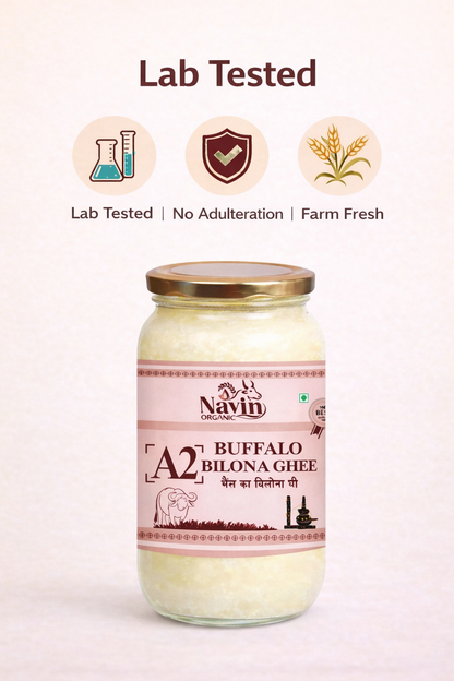 Buffalo Bilona Ghee 250g | Pure Desi Buffalo Ghee | Navin Organic