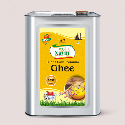 A2 Gir Cow's Bilona Ghee Tin (5L)