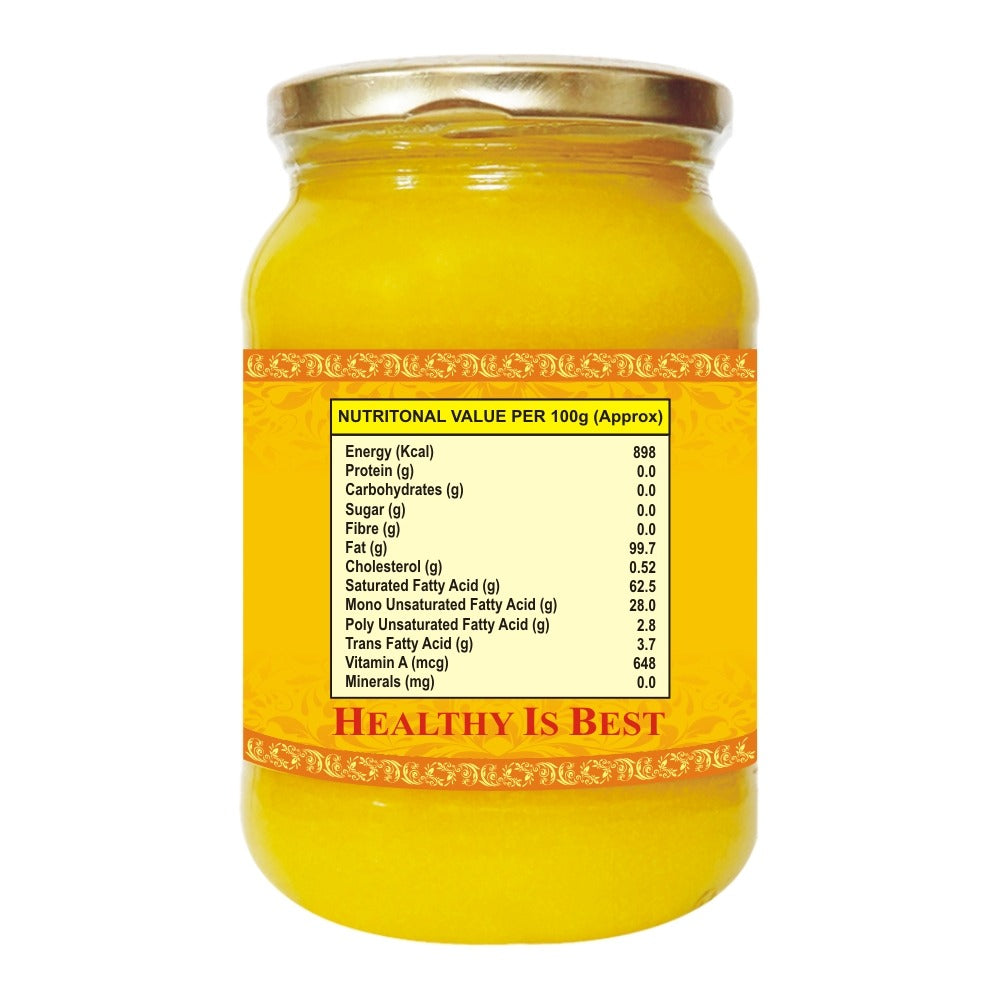 Navin Organic A2 Gir Cow Bilona Ghee | Pure Desi Cow Ghee | Handmade | 100% Natural