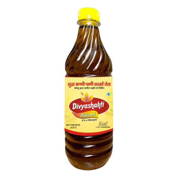 Cold Pressed Kachi Ghani Mustard Oil (1L)