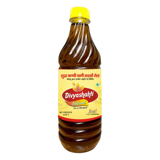 Cold Pressed Kachi Ghani Mustard Oil (1L)