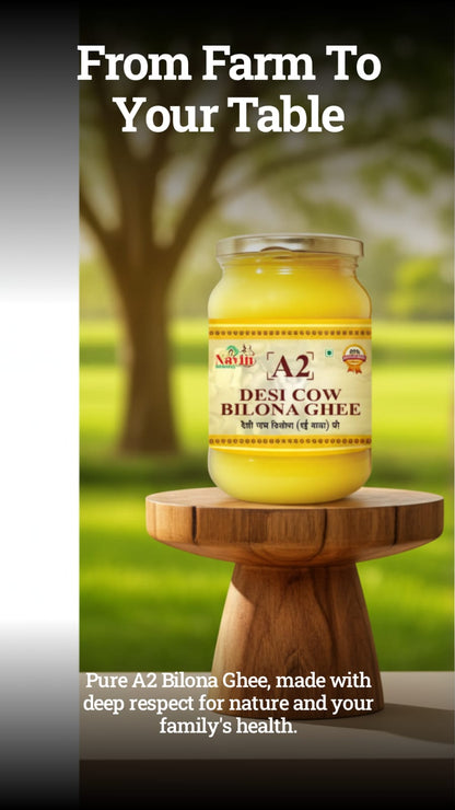 Navin Organic A2 Desi Cow Bilona Ghee | Pure Handmade Ghee | 100% Natural & Chemical Free