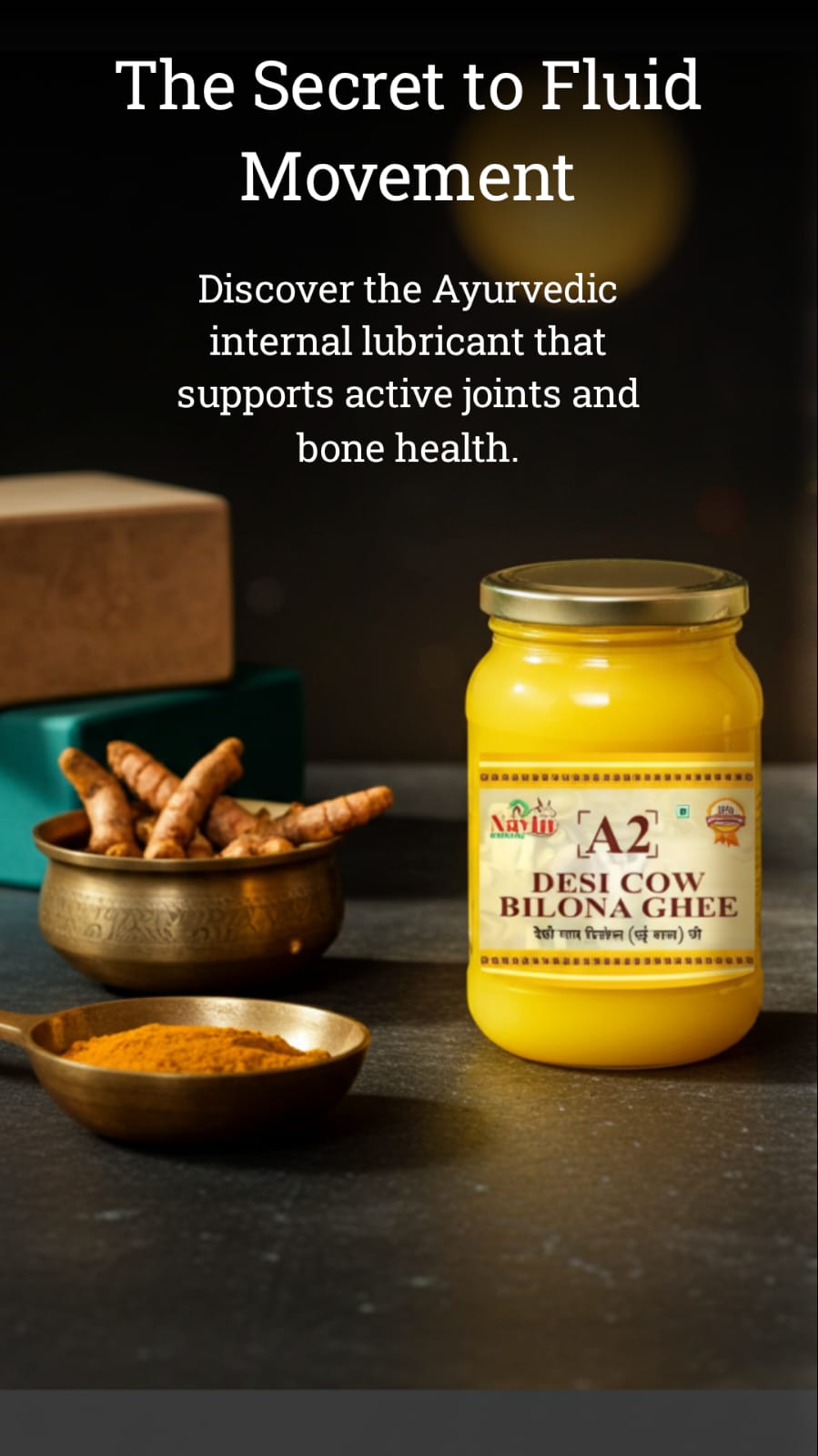 Navin Organic A2 Desi Cow Bilona Ghee | Pure Handmade Ghee | 100% Natural & Chemical Free